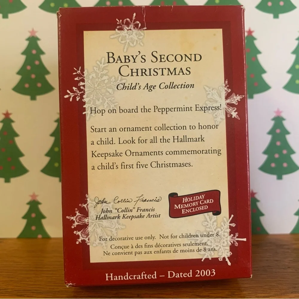 Hallmark Keepsake Ornament “Baby’s Second Christmas” 2003